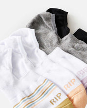 Load image into Gallery viewer, 5 Pack Women's Invisible Sock - Multicolour