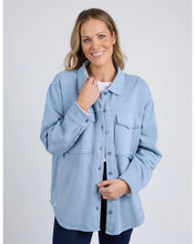 Load image into Gallery viewer, Poppy Fleece Shacket - Steel Blue