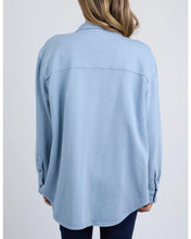 Load image into Gallery viewer, Poppy Fleece Shacket - Steel Blue