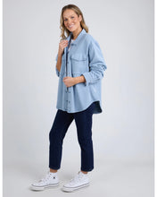 Load image into Gallery viewer, Poppy Fleece Shacket - Steel Blue