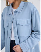 Load image into Gallery viewer, Poppy Fleece Shacket - Steel Blue