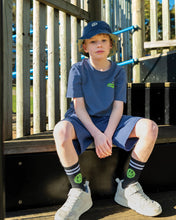 Load image into Gallery viewer, Blue Wash Croc Skater Tee