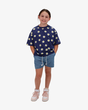 Load image into Gallery viewer, Navy Daisy Tee