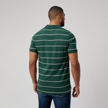 Load image into Gallery viewer, M Yarn Dye Stripe Polo - Forest