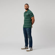 Load image into Gallery viewer, M Yarn Dye Stripe Polo - Forest