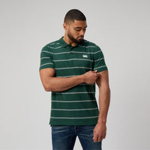 Load image into Gallery viewer, M Yarn Dye Stripe Polo - Forest