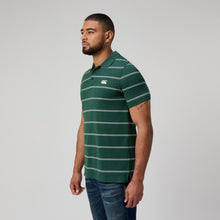 Load image into Gallery viewer, M Yarn Dye Stripe Polo - Forest