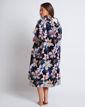 Load image into Gallery viewer, Stay Magical Printed Hooded Towel - Anthracite Sunny Floral