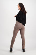Load image into Gallery viewer, Skinny Leg Full Length Cord Pull On Taupe