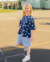Load image into Gallery viewer, Navy Daisy Tee
