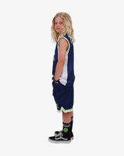 Load image into Gallery viewer, Navy/Wht BOB Slam Dunk Tank
