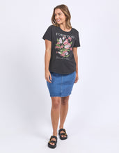 Load image into Gallery viewer, Flowers Tee - Washed Black