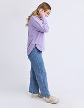 Load image into Gallery viewer, Simplified Metallic Crew - Lavender