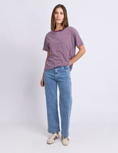 Load image into Gallery viewer, Hutch Stripe Tee - Plum