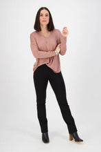 Load image into Gallery viewer, Slim Leg Full Length Ponti Pant With Fly - Black