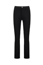 Load image into Gallery viewer, Slim Leg Full Length Ponti Pant With Fly - Black