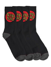 Load image into Gallery viewer, Classic Dot Crew Mens 4Pk - Black