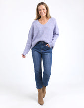 Load image into Gallery viewer, Verity V Neck Knit - Dusty Lilac