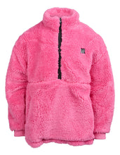 Load image into Gallery viewer, Cozy Quarter Zip Teddy Fleece - Pink