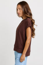 Load image into Gallery viewer, Shirley Short Sleeve Tee - Chocolate Brown
