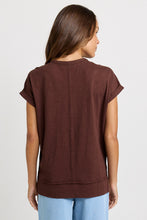 Load image into Gallery viewer, Shirley Short Sleeve Tee - Chocolate Brown
