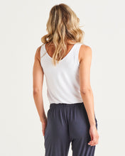 Load image into Gallery viewer, Emma Scoop Tank - White