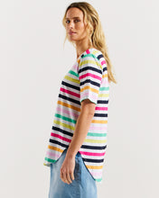 Load image into Gallery viewer, Ariana Tee - Rainbow Stripe