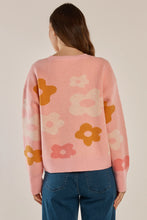 Load image into Gallery viewer, Leonie Knit Sweater - Jacquard Flowers