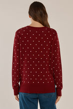 Load image into Gallery viewer, Louis Sweater - Burgandy Jacquard