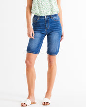 Load image into Gallery viewer, Bonnie Bermuda Denim Short - Indigo Mix