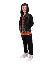Load image into Gallery viewer, Black Wash Denim Jacket