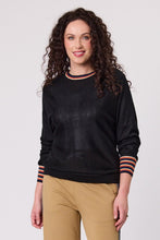 Load image into Gallery viewer, Merino Blend Stripe Trim Jumper