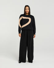 Load image into Gallery viewer, Amara Sweat - Black & Biscuit