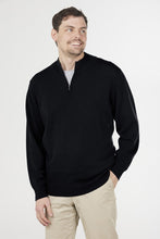 Load image into Gallery viewer, Fields 1/4 Zip Jumper - Black