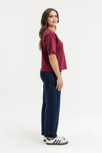 Load image into Gallery viewer, Becky Tee - Merlot