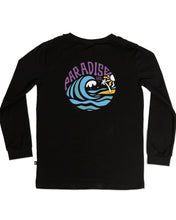 Load image into Gallery viewer, Black Paradise L/S Tee