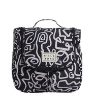Load image into Gallery viewer, Travel Beauty Bag - Black Pebble 2