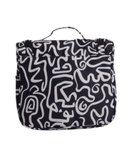 Load image into Gallery viewer, Travel Beauty Bag - Black Pebble 2