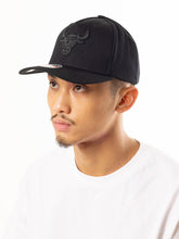 Load image into Gallery viewer, NBA Black On Black Snapback - Chicago Bulls