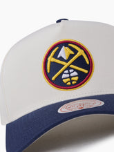 Load image into Gallery viewer, NBA White/Team Colour Pro Pinch Snapback - Denver Nuggets