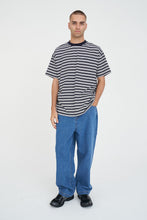 Load image into Gallery viewer, Stripe Block Tee - Navy/Chalk