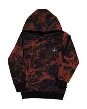 Load image into Gallery viewer, Black & Rust Tie Dye Pocket Hood