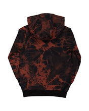 Load image into Gallery viewer, Black & Rust Tie Dye Pocket Hood