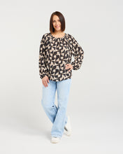 Load image into Gallery viewer, Gloria Top - Golden Grid