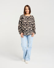 Load image into Gallery viewer, Gloria Top - Golden Grid