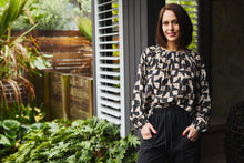 Load image into Gallery viewer, Gloria Top - Golden Grid