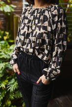 Load image into Gallery viewer, Gloria Top - Golden Grid