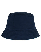 Load image into Gallery viewer, Vivid Dot Mono Bucket Hat - Navy