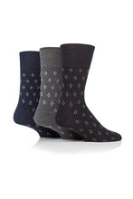 Load image into Gallery viewer, Gentle Grip 3pk Mens Sock - Twilight Triangle