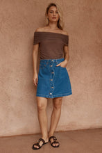 Load image into Gallery viewer, Tipo Wave Denim Skirt